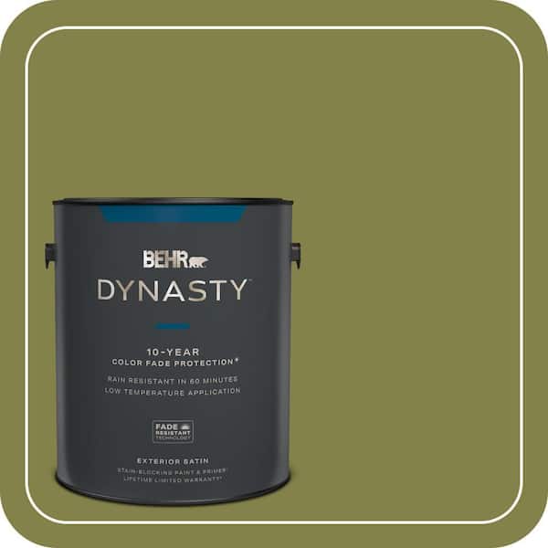 BEHR DYNASTY 1 gal. #MQ6-61 Basil Chiffonade Satin Enamel Exterior Stain-Blocking Paint & Primer