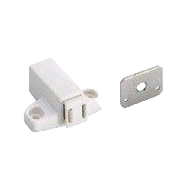 Amerock Magnetic Touch White Latch with Strike