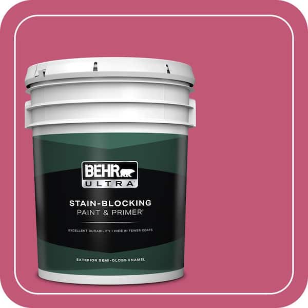 BEHR ULTRA 5 gal. #T16-02 Pagoda Semi-Gloss Enamel Exterior Paint & Primer