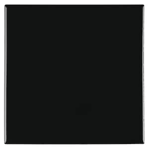 Matte Black 4-1/4 in. x 4-1/4 in. Ceramic Wall Tile (12.5 sq. ft. / case)