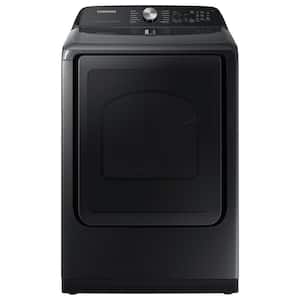 7.4 cu. ft. Smart Vented Electric Dryer with Steam Sanitize+ in Brushed Black
