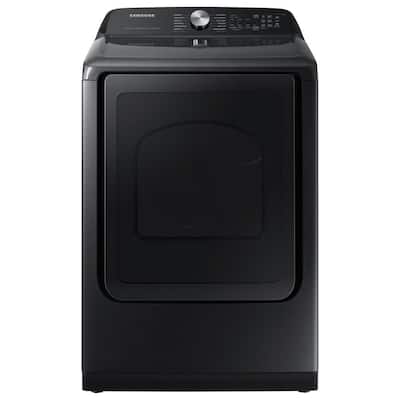 7.4 cu.ft. Smart vented Electric Dryer with Steam Sanitize+ in Brushed Black