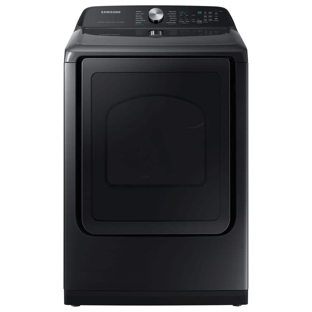 7.4 cu.ft. Smart vented Electric Dryer with Steam Sanitize+ in Brushed Black