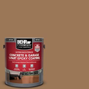 1 gal. #PPU4-02 Coco Rum Self-Priming 1-Part Epoxy Satin Interior/Exterior Concrete and Garage Floor Paint