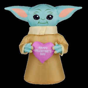 20 in. Inflatable Valentine's Baby Yoda