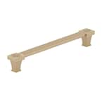 Verona Collection 7-9/16 in. (192 mm) Center-to-Center Champagne Bronze Transitional Drawer Pull