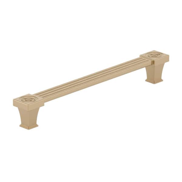 Richelieu Hardware Verona Collection 7 9/16 in. (192 mm) Grooved Champagne Bronze Transitional Rectangular Cabinet Bar Pull