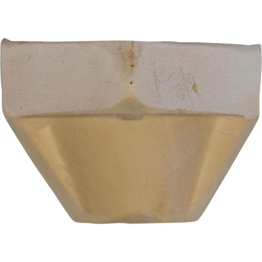 White Polyurethane Crown Moulding Inside Corner Block