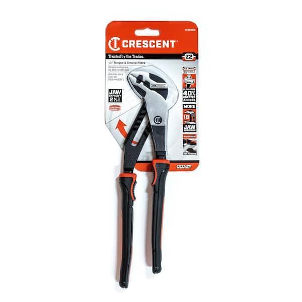 Crescent 10in Smooth Jaw Dipped Handle Tongue & Groove Pliers 10TGSJDG from  Crescent - Acme Tools
