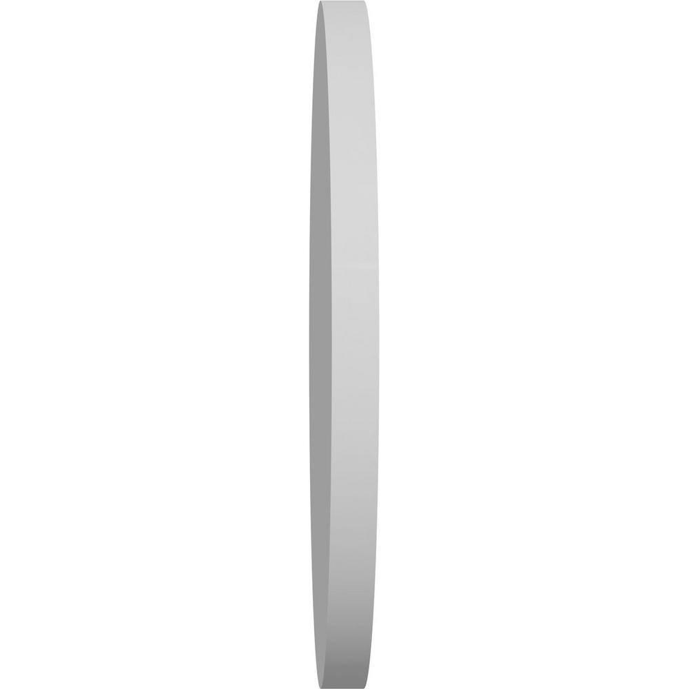 Grayson White Square Edge Rosette, 8" x 8" x 0.5"