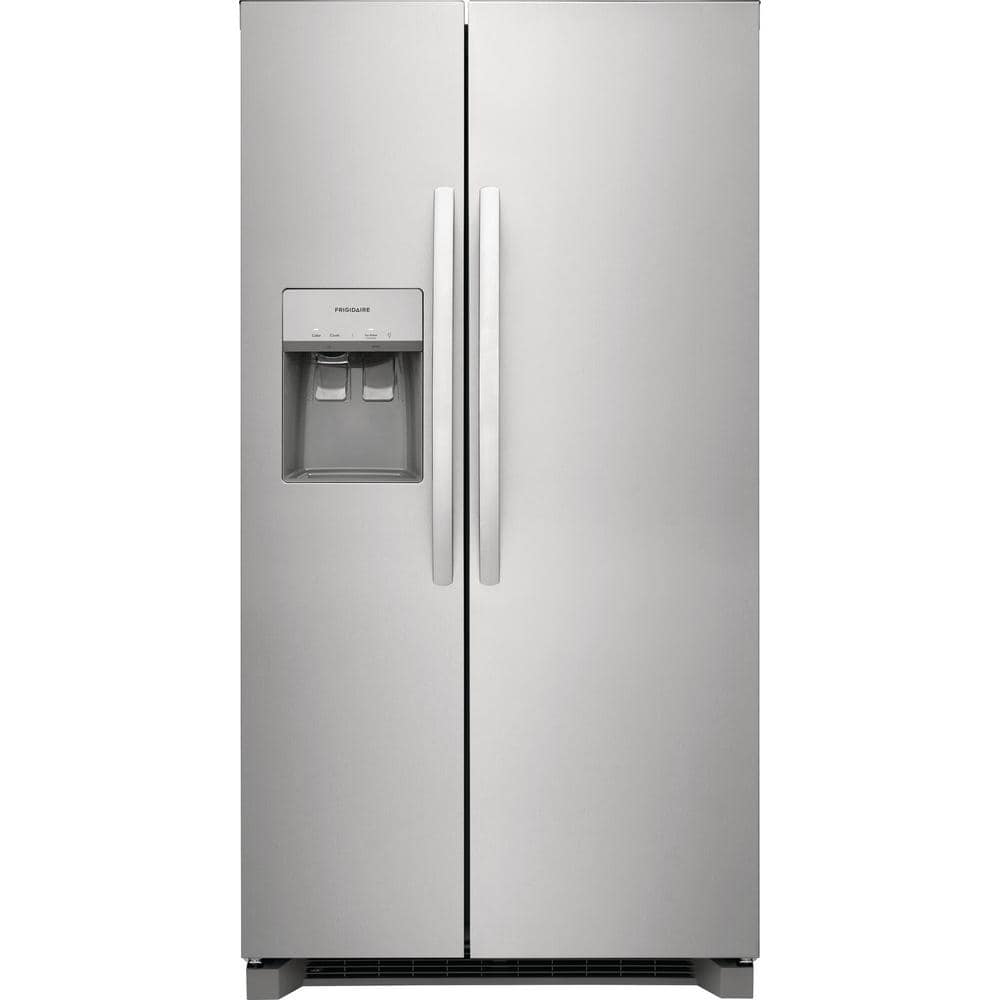 Frigidaire 36.1 in. 22.3 cu. ft. Counter Depth Side-by-Side Refrigerator in Stainless Steel, Silver