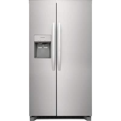 36 in. 22.3 cu. ft. Counter Depth Side by Side Refrigerator in Stainless Steel