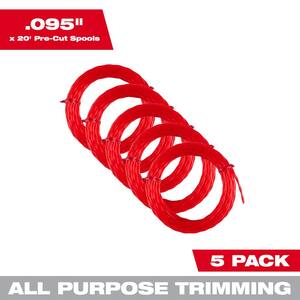 Milwaukee Replacement Trimmer Line - 0.095" X 250 Ft, Red, For M18 FUEL String Trimmer
