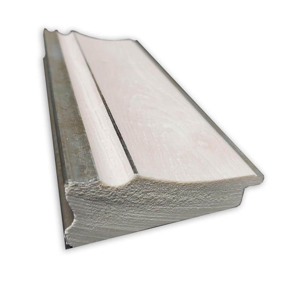 Trio White Wash Silver Rectangular Wall Mirror