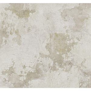Cracked Marble Grey Paper Non-Pasted Strippable Wallpaper Roll (Cover 60.75 sq. ft.)