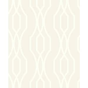 Coventry Eggshell Trellis Paper Strippable Roll (Covers 56.4 sq. ft.)