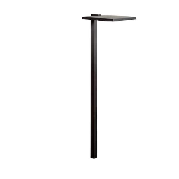 KICHLER Low Voltage 6 in. Textured Black Hardwired 3000K Integrated LED Weather Resistant Shallow Shade Path Light