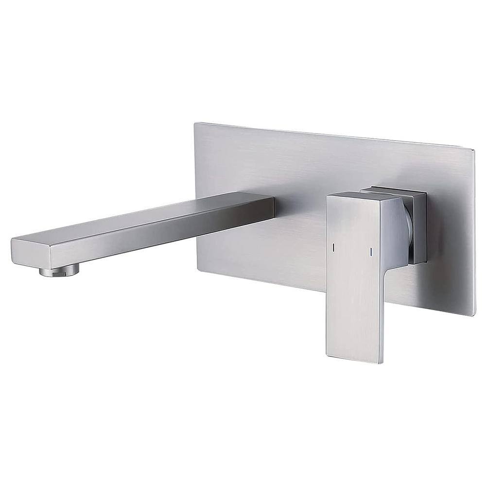 Single Handle Wall Mount Faucet for Bathroom Sink or Bathtub, 2 Holes