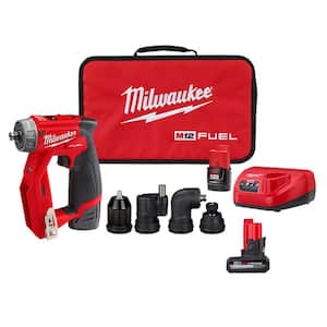 M12 FUEL 12V Lithium-Ion Brushless Cordless 4-in-1 Installation 3/8 in. Drill Driver Kit w/XC High Output 5.0Ah Battery