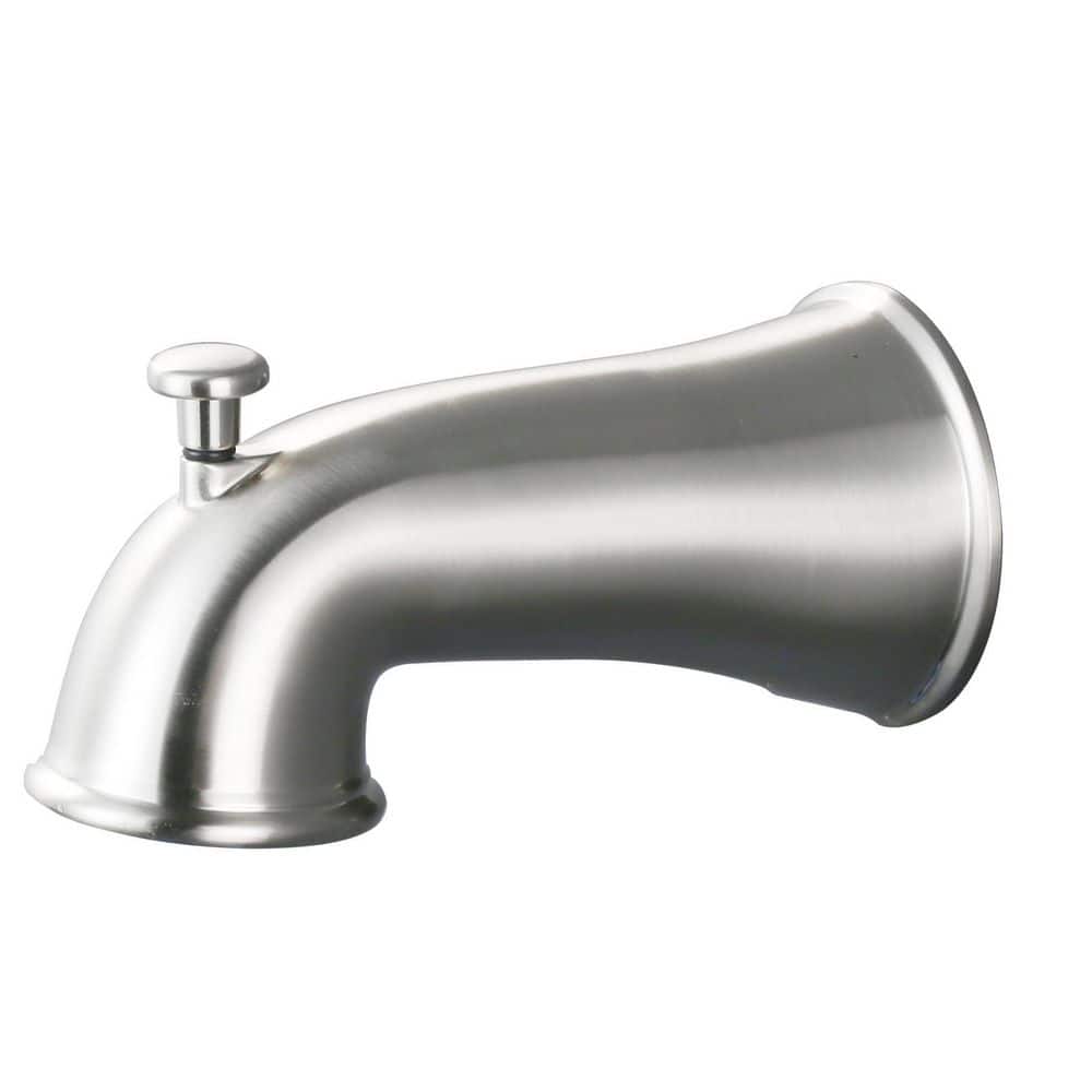 Bath Tub Spout with Universal Connection and Pull-Up Diverter in Brushed Nickel price history on PriceWatchPro