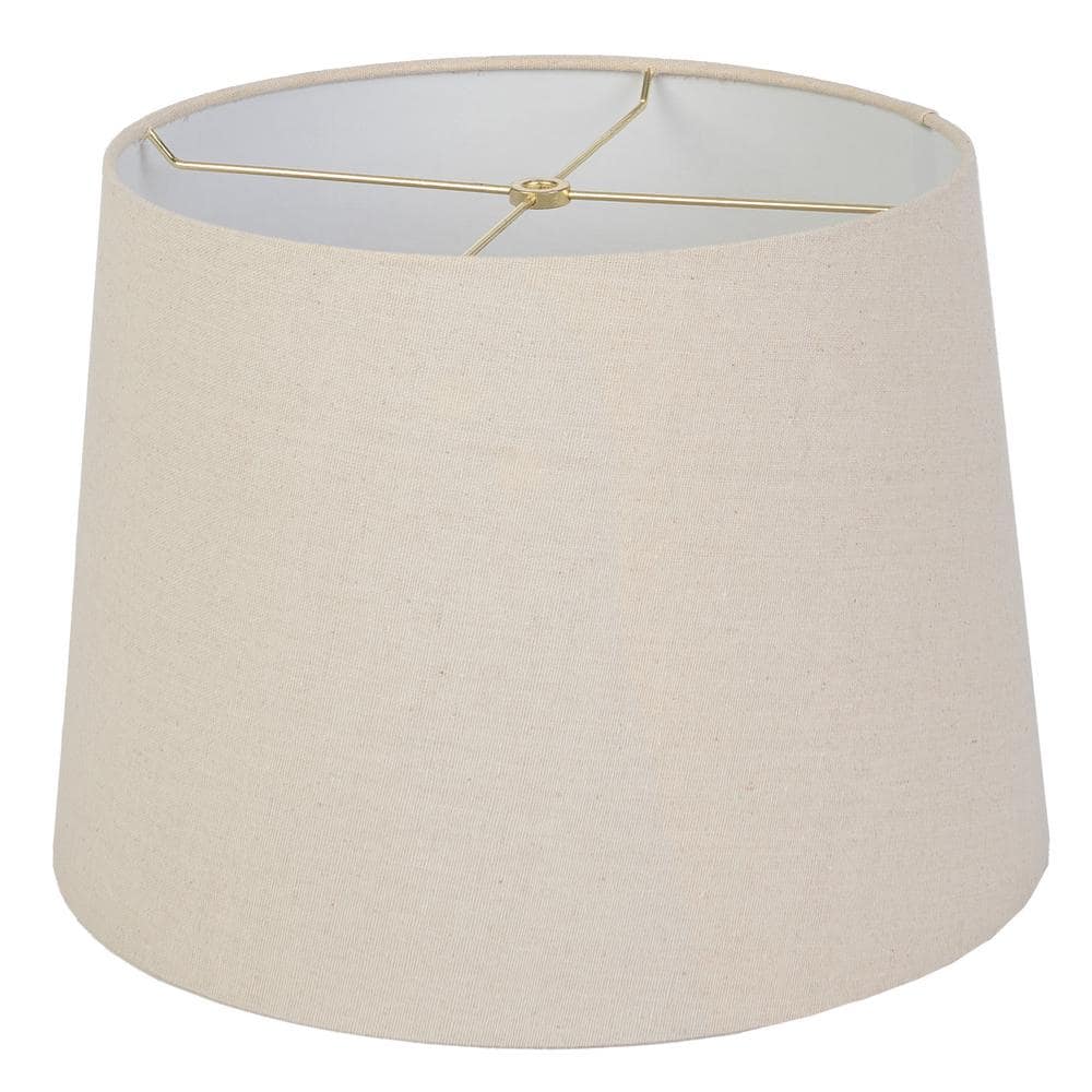 Black Metal Table Lamps with Linen Shades and USB Ports, Set of 2