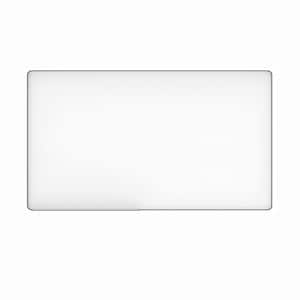 72 in. W. x 48 in. H Rectangular Framed Wall Bathroom Vanity Mirror in Silver