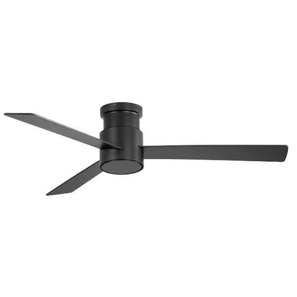 Breezary Sawyer 52 in. 6-Speed Indoor Black Ceiling Fan with DC Motor and Remote Control Included
