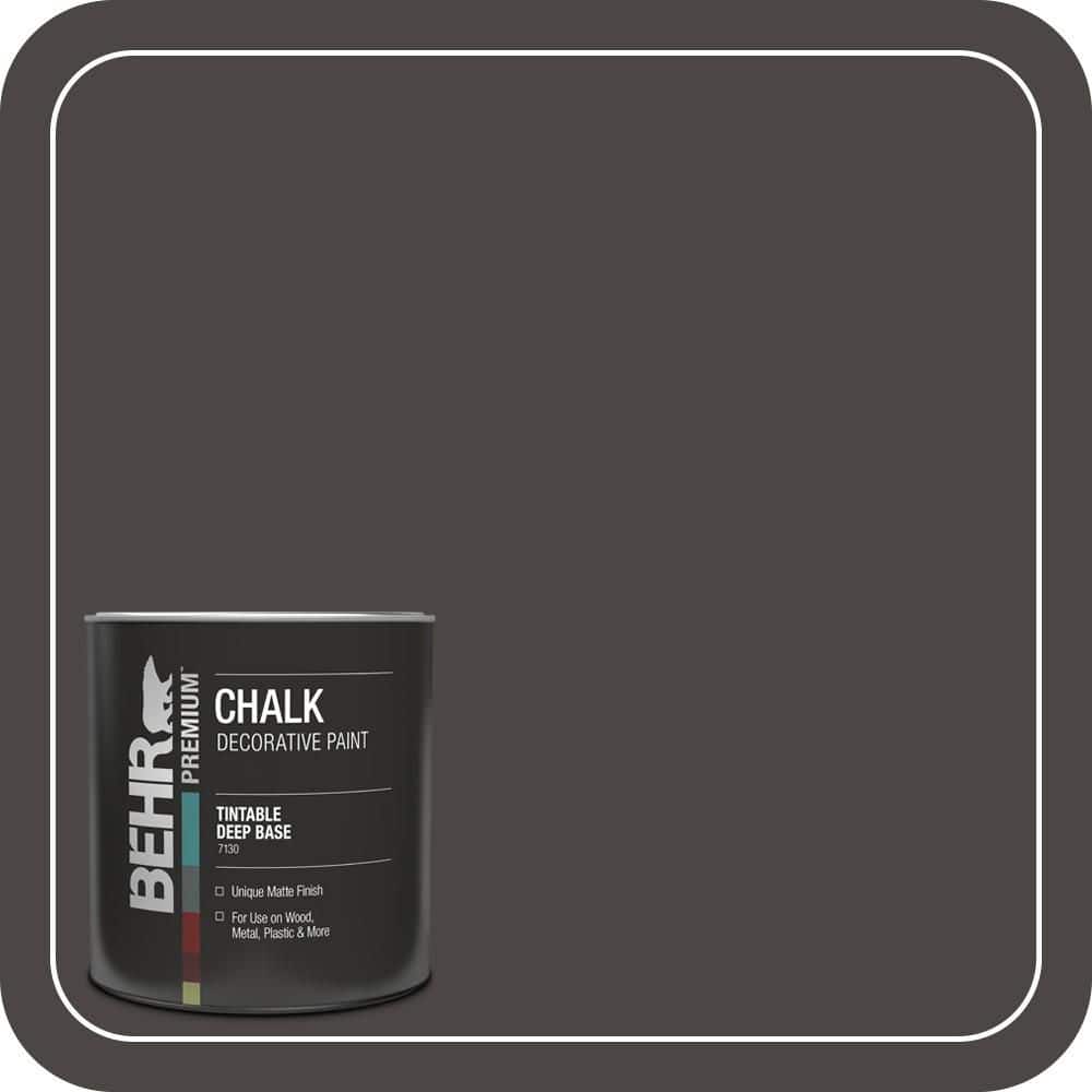 BEHR PREMIUM 1 qt. #PPU24-01 Black Mocha Interior Chalk Decorative