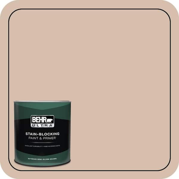 BEHR ULTRA 1 qt. #MQ2-36 Elusive Dawn Semi-Gloss Enamel Exterior Paint & Primer