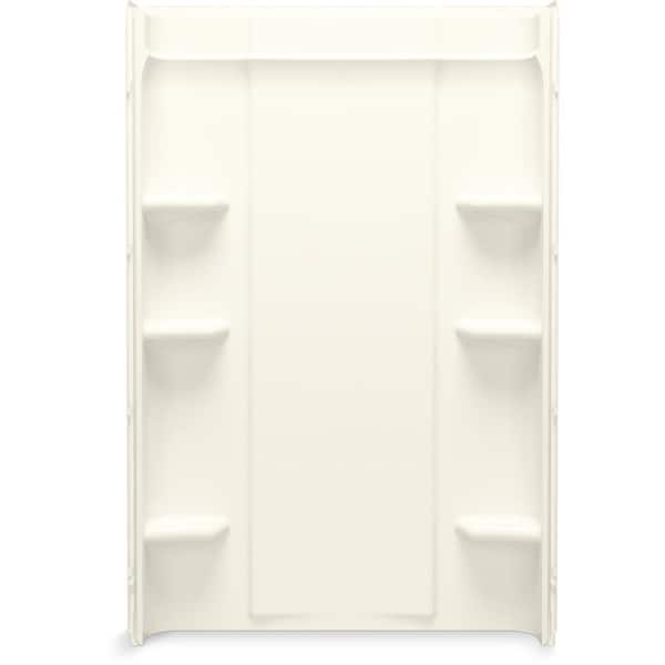 KOHLER Medley 48 in. W x 76.75 in. H Glue Up Vikrell Back Shower Wall in Biscuit