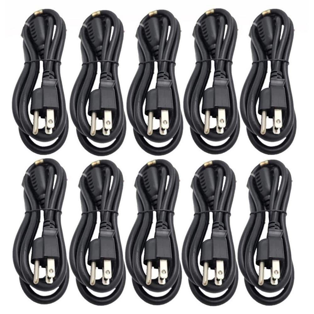 3 ft. 16/3 13 Amp UL Power Extension Cord, NEMA 5-15R to NEMA 5-15P Indoor/Black (10-Pack) price history on PriceWatchPro