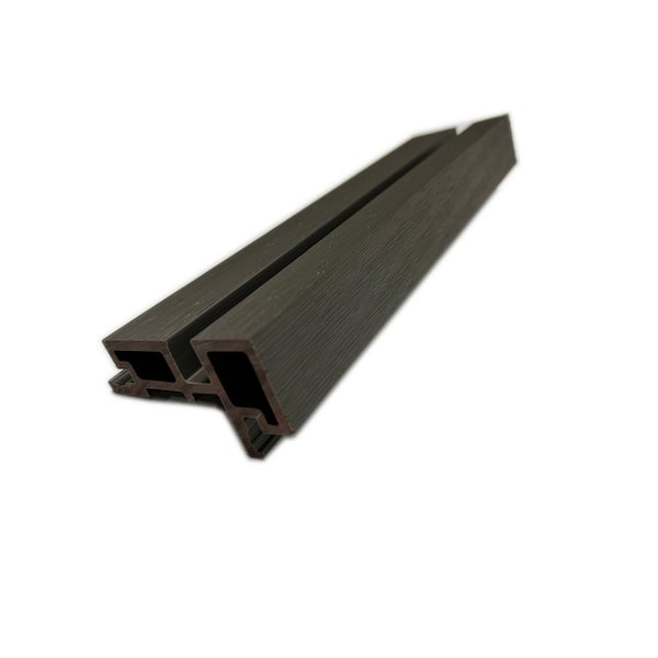Ejoy 3.5 in. x 2 in. x 8.92 ft. Silver Grey Outdoor European Siding PVC End Trim (4-Pieces)