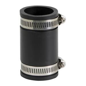 1-1/4 in. PVC Flexible Coupling with Stainless Steel Clamps (Pack of 4)