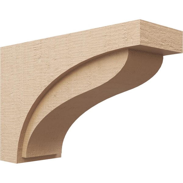 Ekena Millwork 10 in. x 20 in. x 30 in. Classic Helena Rough Cedar Woodgrain TimberThane Corbel, Primed Tan