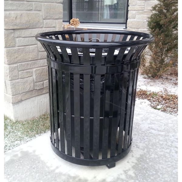 34 Gallon Outdoor Trash Can  Outdoor trash cans, Trash can, Canning