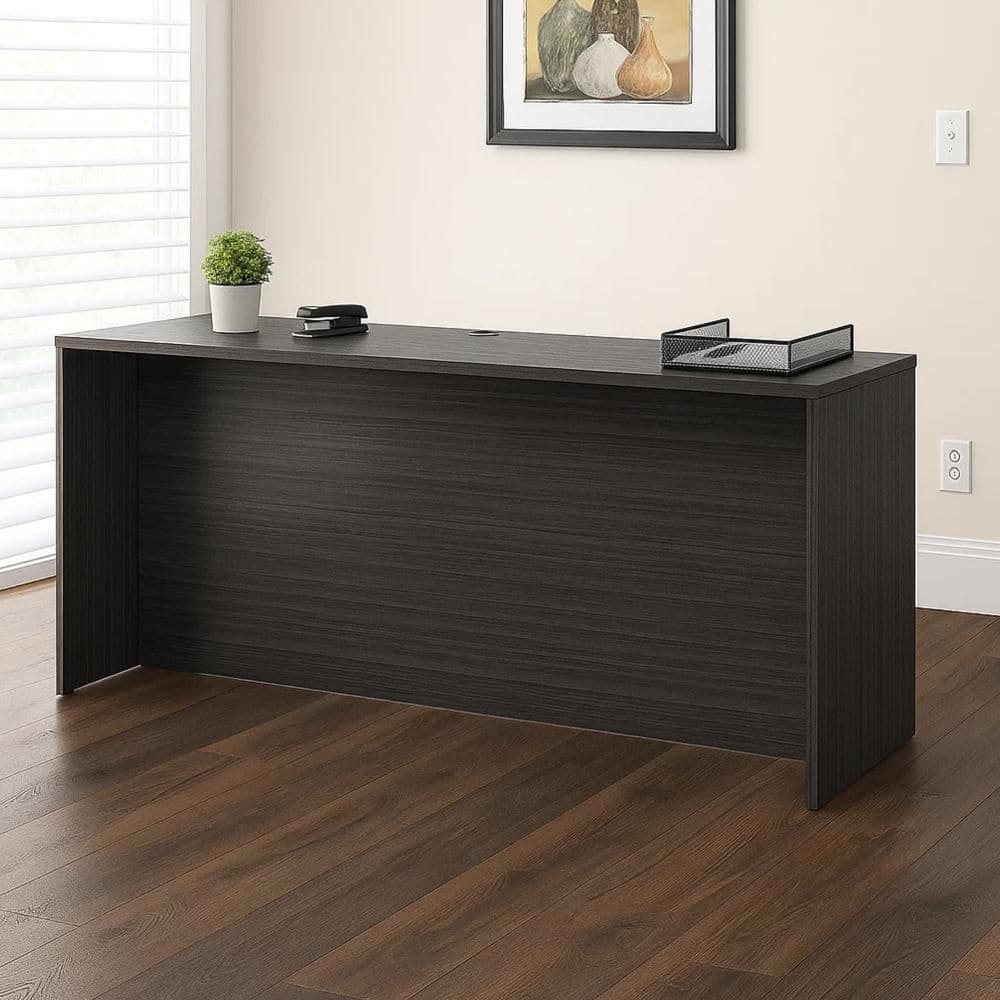 Reo Credenza 24 in. Rectangle Driftwood Smoke Gray Wood Office Desk price history on PriceWatchPro