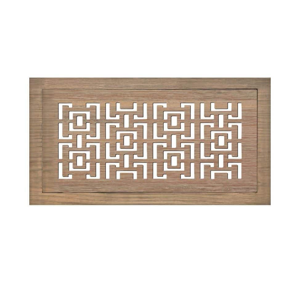 Hardwood Floor Register, Duct Opening 4X10 (Overall 7x13) - Oriental Design price history on PriceWatchPro