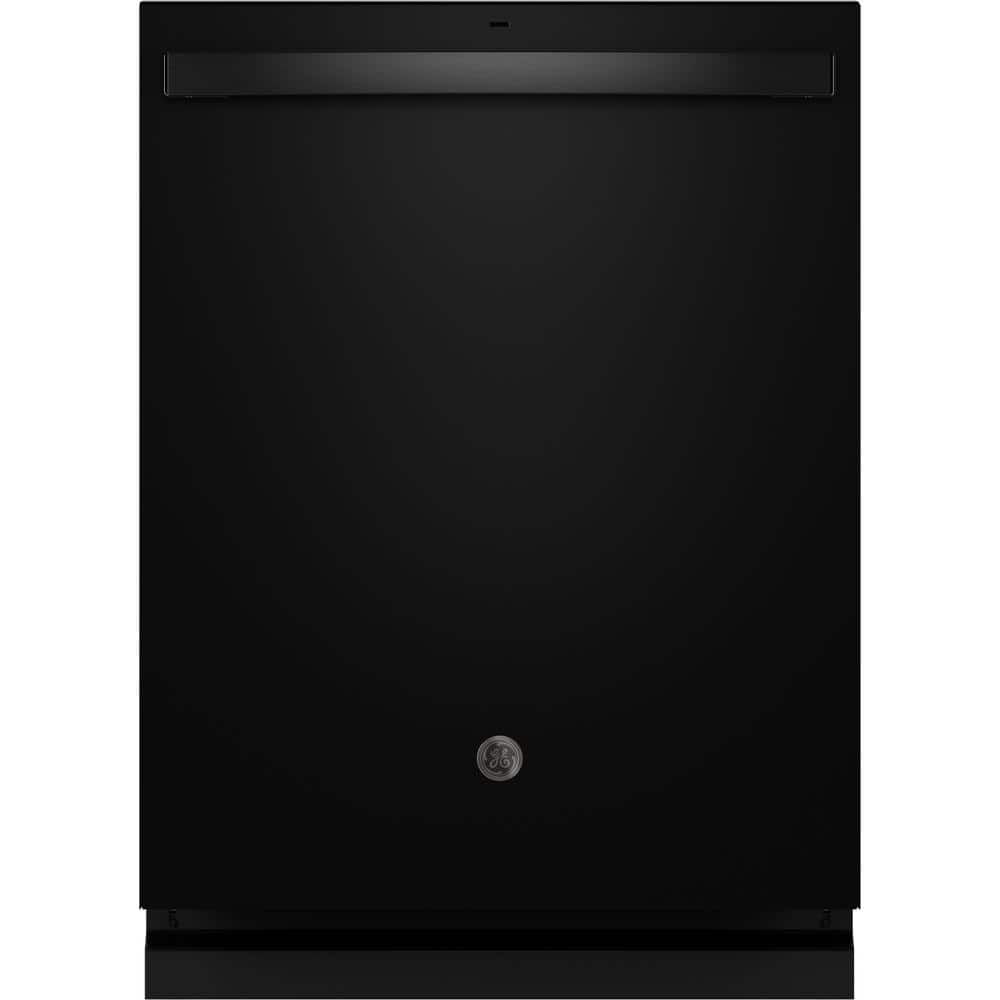 GE 24 in. Black Slate Top Control Built-In Tall Tub Dishwasher with 3rd Rack, Bottle Jets, 45 dBA