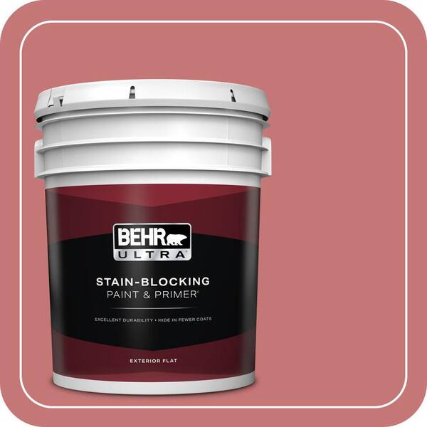 BEHR ULTRA 5 gal. #150D-5 Deep Bloom Flat Exterior Paint & Primer
