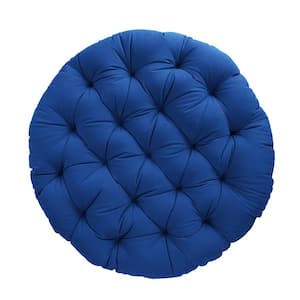 44 in. x 44 in. x 4 in. Indoor Papasan Cushion in Blue