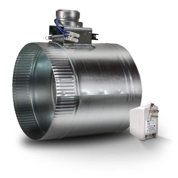 8 in. Motorized Adjustable Damper Closed