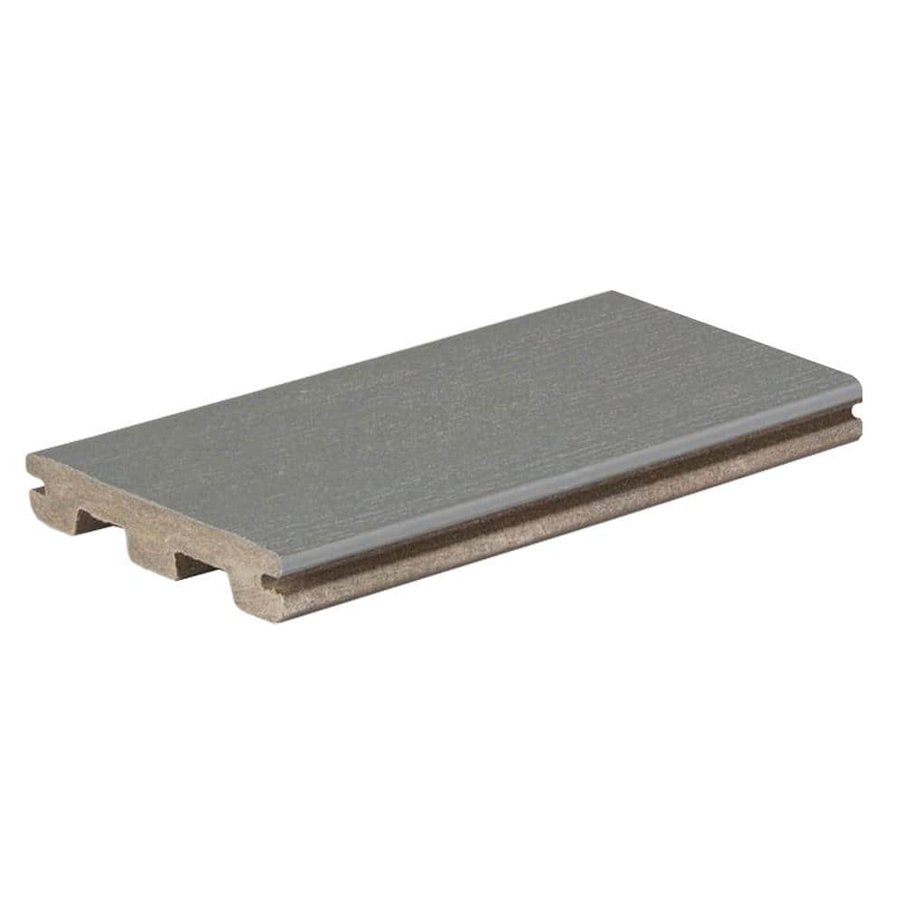 Composite Prime 1-in x 6-in x 1-ft Grooved Maritime Gray Composite Sample (Actual: .94-in x 5.36-in x 1-ft ) price history on PriceWatchPro