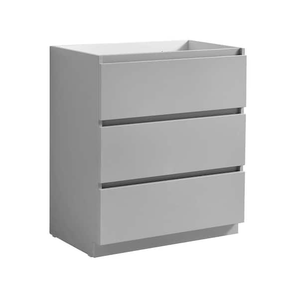 Fresca Lazzaro 30 in. Modern Bath Vanity Cabinet Only in Gray FCB9330GR ...