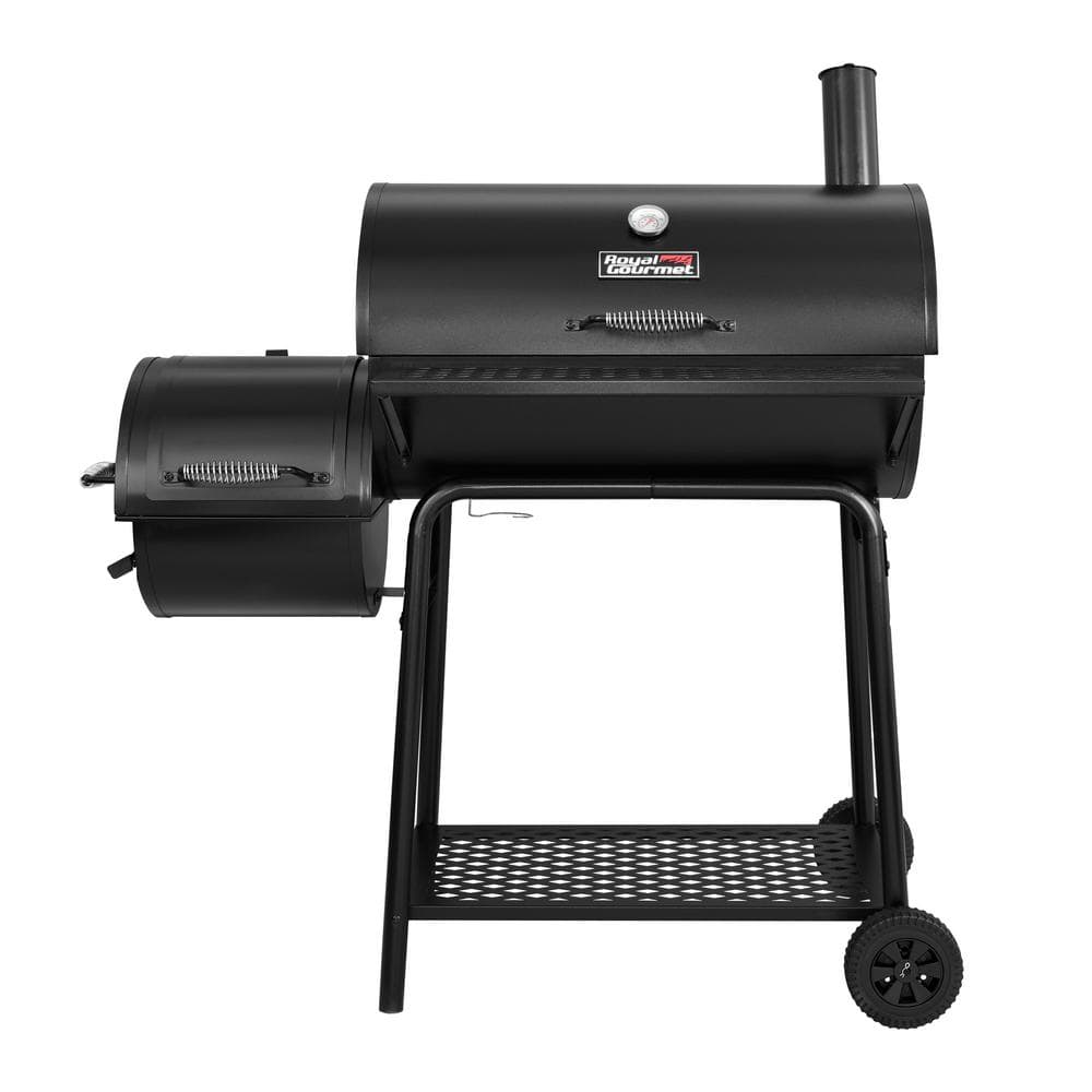 Royal Gourmet 30 in. Charcoal Grill with Offset Smoker CC1830F