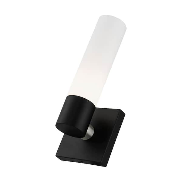 AVIANCE LIGHTING Aspen 4.5 in. 1-Light Black ADA Wall Sconce with