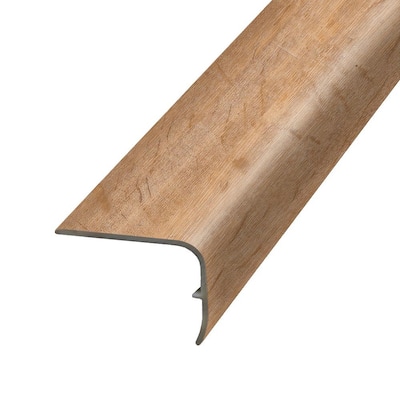 Fresh 1.32 in. Thick x 1.88 in. Wide x 78.7 in. Length Vinyl Stair Nose Molding