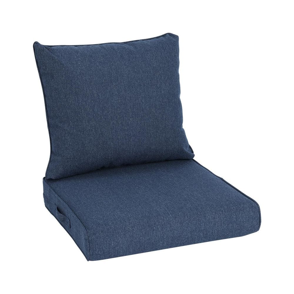 "24""W x 24""D Replacement Deep Seating Outdoor Dining Chair Cushion with Backrest in Dark Blue (1-Pack)" price history on PriceWatchPro