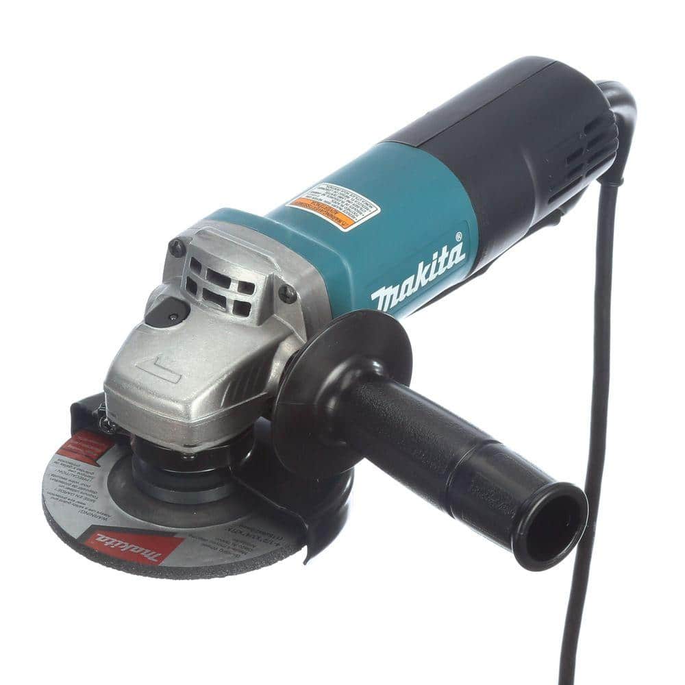 Makita 7.5 Amp 4-1/2 in. Corded Paddle Switch Angle Grinder 9557PB The  Home Depot