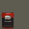 BEHR PREMIUM PLUS 1 gal. #N370-7 Night Mission Flat Exterior Paint ...