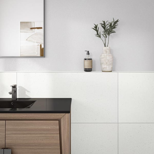 Outlander Marine 24 in. x 48 in. Matte Porcelain Terrazzo Look Floor and Wall Tile (15.26 sq. ft. /case)